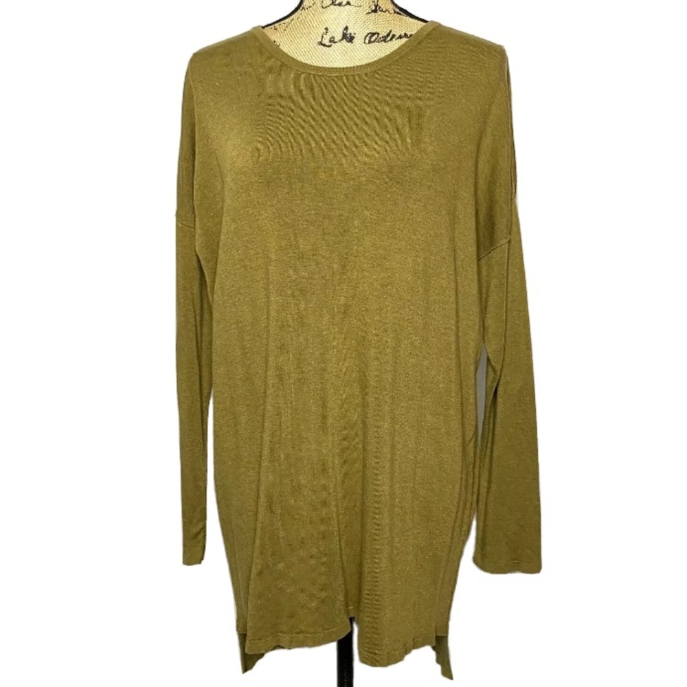 Eileen Fisher Green Knit Pullover Sweater